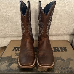 Western Broad Square Toe Boots 