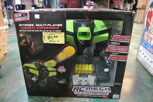 RC M.E.C.H. Robo Cannon Radio Control Kids Toy Car Blaster Robot