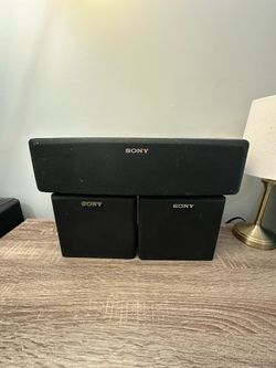 Sony Speaker System 2) SS-SR107 speakers,1) Center SS-CN107 Speaker