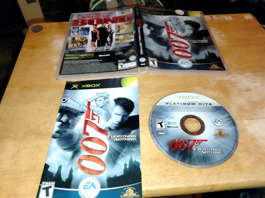 Xbox Game 007 Everything Or Nothing