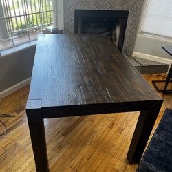 36 X 60” Rustic Farmhouse Dining Table - Solid Wood - Great Condition
