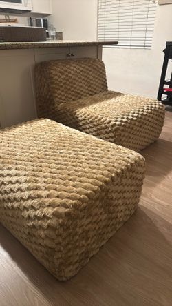 Futon Chair With Ottoman