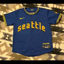 Julio Rodriguez Seattle Mariners City Connect Jersey Youth Kids L Large 7 Nike MLB