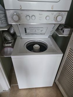 Whirlpool 24” washer dryer stackable combo.