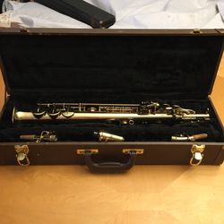 E.M Winston Boston Soprano Saxophone - SERVICED - LIKE NEW/ Excellent Condition OB1301  350GL Includes Original Brown Leather Hard Shell Case. 