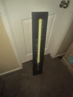 Luke lightsaber box poster