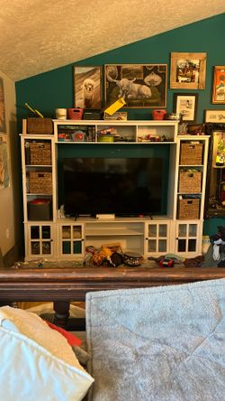 Very Large Wooden Entertainment Unit