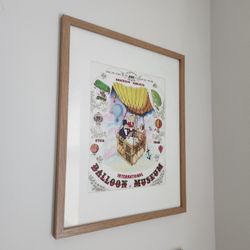 Framed Hot Air Balloon Print