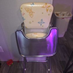 Vintage Butterfly High Chair