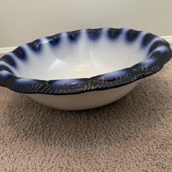 Blue And White Bowl