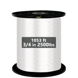 Brand New 2500lb Mule Tape 1053ft x 3/4" Pull Tape (Polyester Webbing)