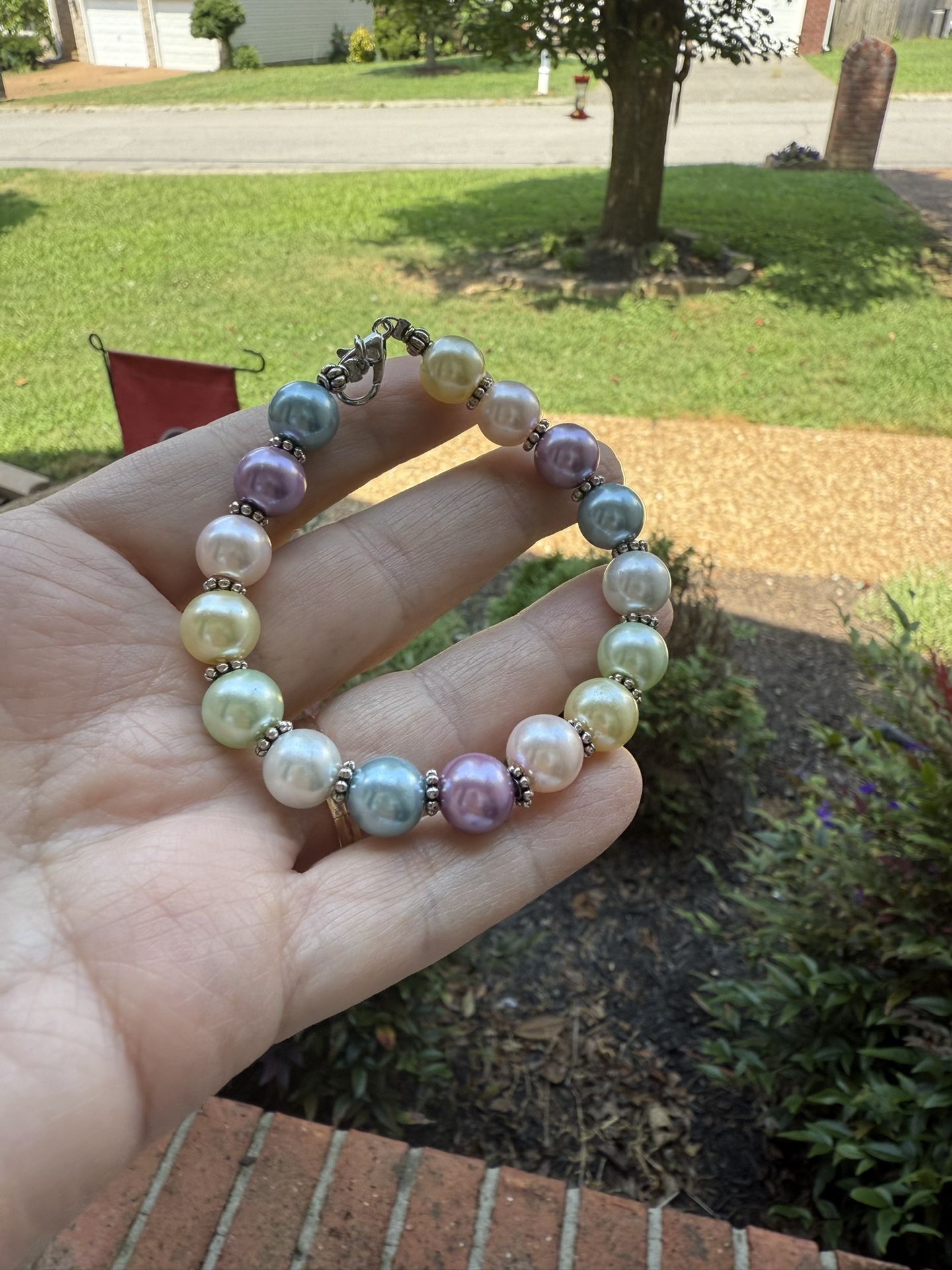 New Custom Made Pastel Color 10mm Bead Bracelet