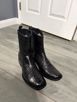 Real Authentic crocodile skin boots