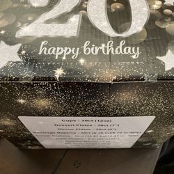 20th Bday New Decor/cards 
