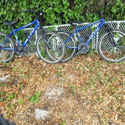 2 Huffy 26" multi speed Bikes 