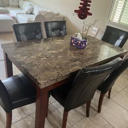 Dining table with chairs