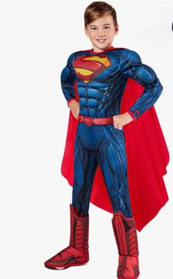 Kids Superman Muscle Costume with Cape