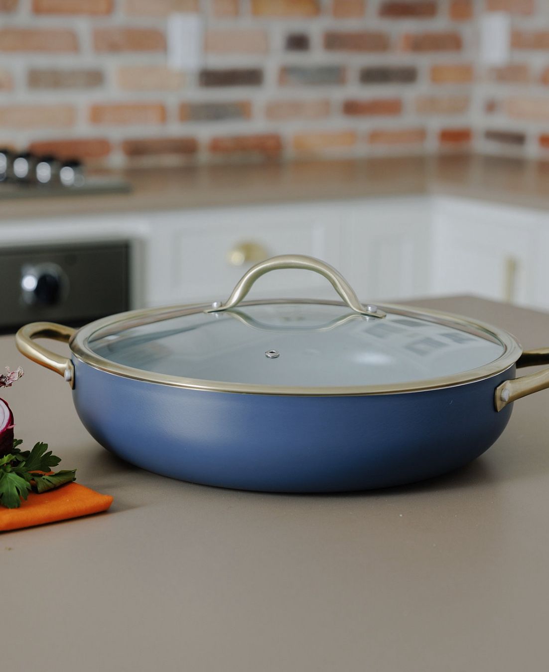 Sedona Kitchen 13” Everyday Pan with Glass Lid