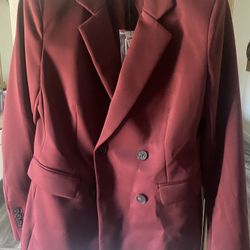 Express Burgundy Suit Set