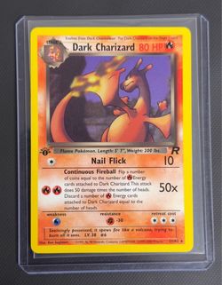 Dark Charizard 21/82 Team Rocket 1st Edition!