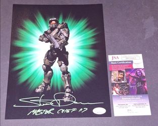 🔥Steve Downes Signed Autographed 8x10 Halo Master Chief JSA COA🔥