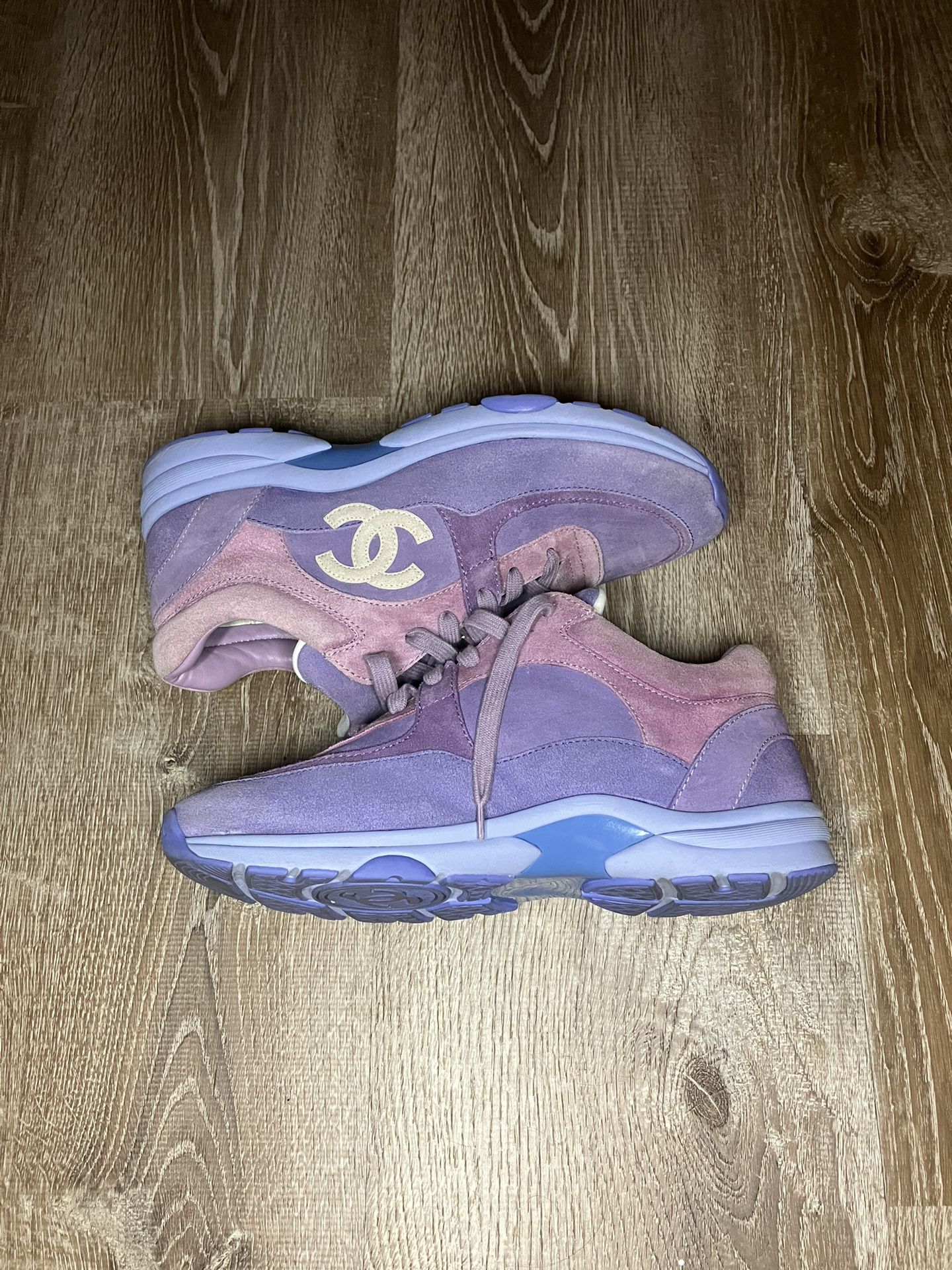 Chanel Sneakers Purple Suede- Size 40