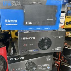 Kenwood packege system with audio control amp