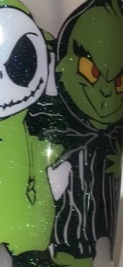 Custom Jack & Grinch Cup