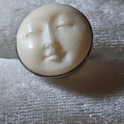 Vintage Moon Face Ring Women's Size 7