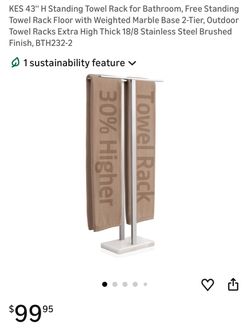 New stainless steel towel holder rack