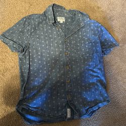 Lucky Brand Short Sleeve Button Down (large)