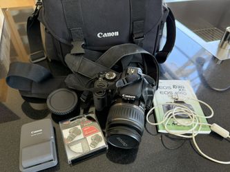 Canon EOS with Lense And Bag