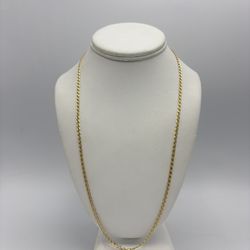 18kt YG 24” Mariner Link Chain