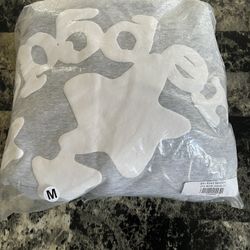 Sp5der Mens Hoodie Slate Grey, Size Medium, 100% Cotton 