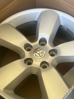 Stock 2015 Ram 1500 20” Rims set of 4, center cap included, Silver Painted Alloy