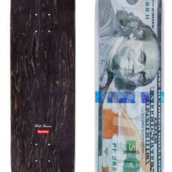 Supreme Money Logo Skateboard - Multicolor - 8.25" x 32"