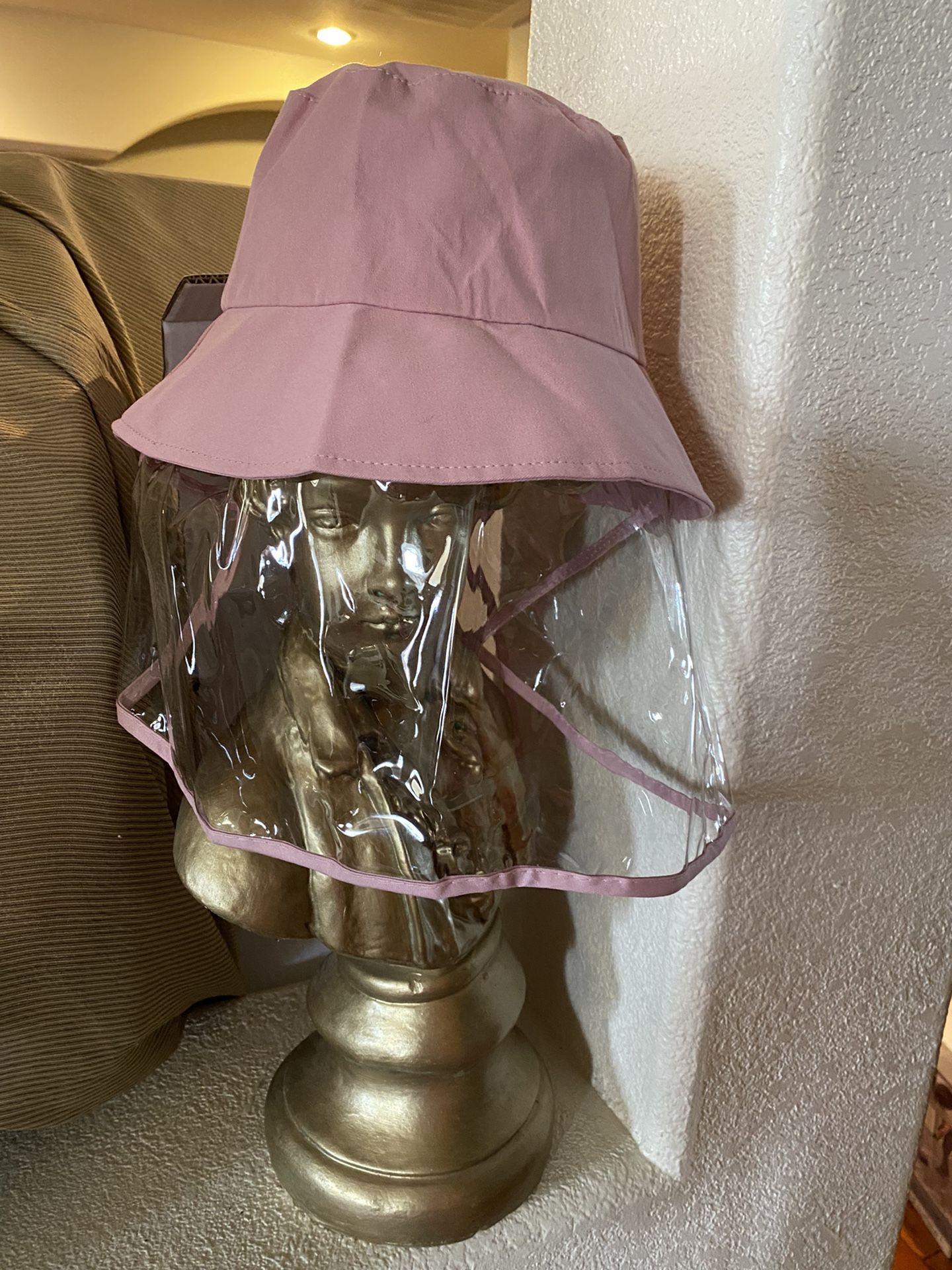 Hat  With Shield-Pink