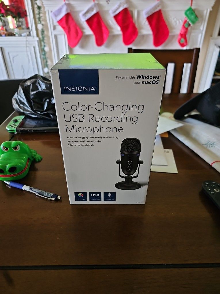 Insignia Color Changing Usb Recording Microphone