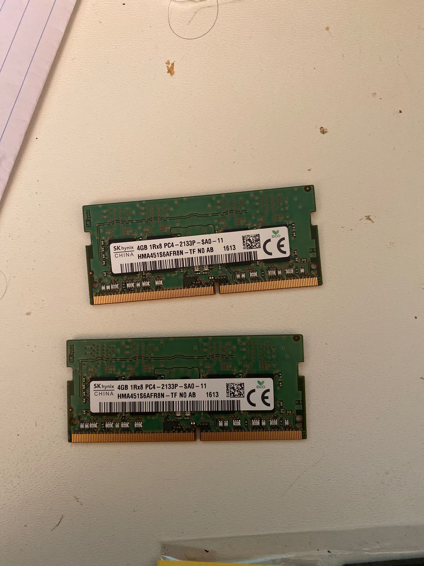 8gb of ram 1rx8 pc4