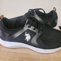 U S Polo ASSN Black Tennis Shoes
