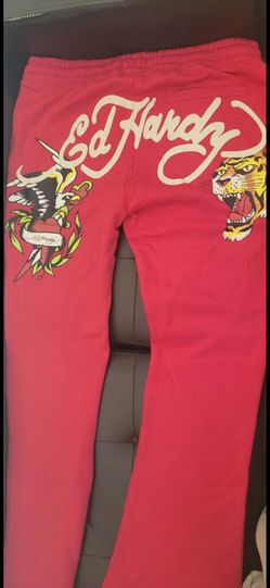 Ed Hardy Men's Red Joggers size XL