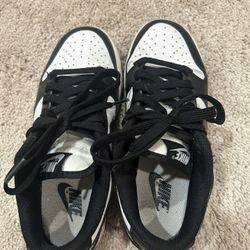 Nike Dunk Low “Panda” Black/White — Size 5