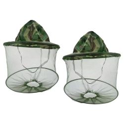 Anti-mosquito Hat Net Mesh Head Face Protector, Insect Bee Mosquito Bug Resistance Sunhat Safari cap