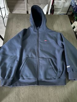 Supreme WINDSTOPPER Zip Up Hooded Sweatshirt (FW24) Navy Size L
