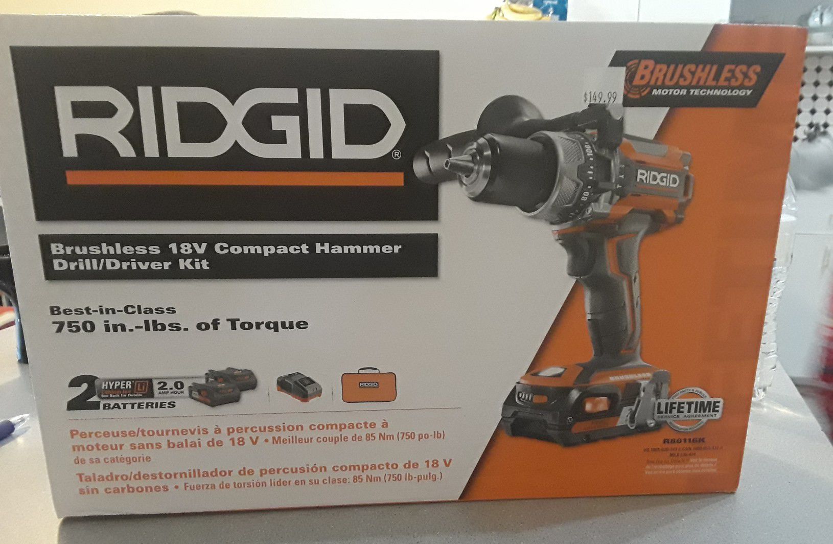 18v compact hammer drill kit ridgid
