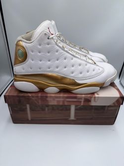Title: Jordan 13 Defining Moments DMP White Gold Size 14 🔥 Rare Pair
