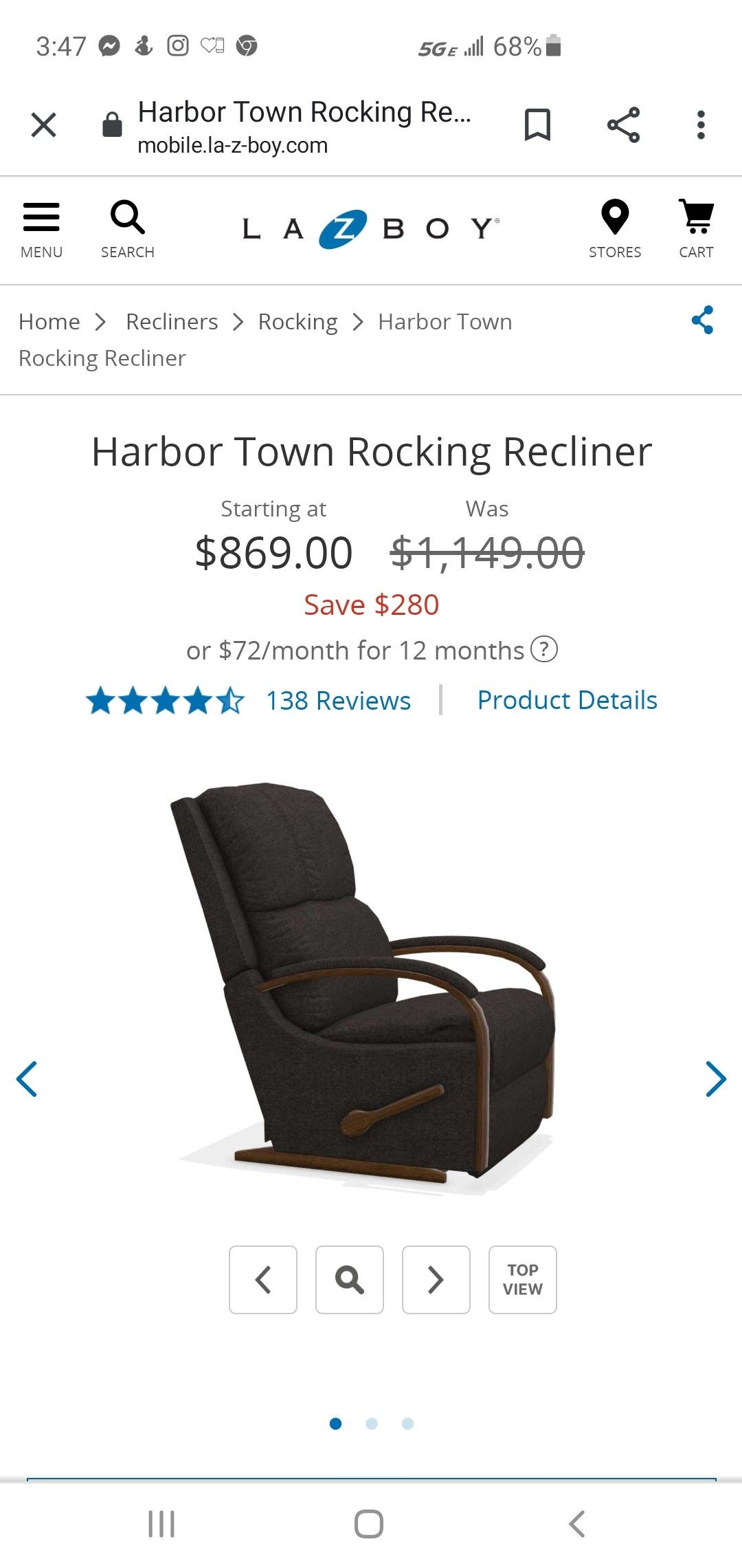 Lazy Boy Harbor Town rocking recliner for Sale in Chesapeake, VA OfferUp