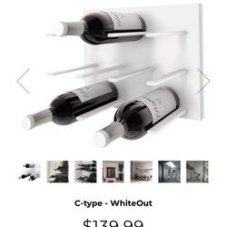 NEW UNUSED STACT Wall-Modular Wine System White 6 shelves