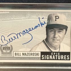 Trading cards Bill Mazeroski Autograph