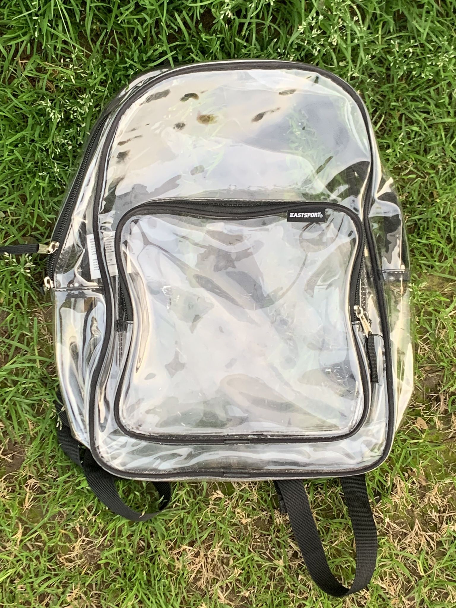 Clear backpack Book Bag Great For Concerts School Gym College